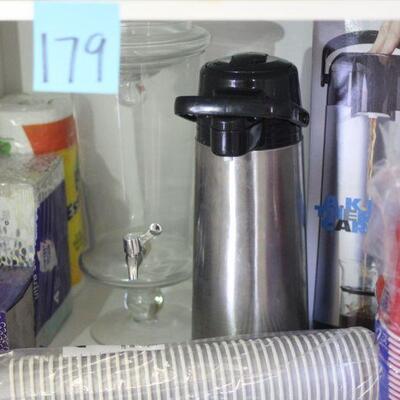 Lot 179 Brand New Paper Goods, Coffee Carafe & More