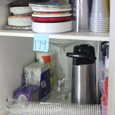 Lot 179 Brand New Paper Goods, Coffee Carafe & More