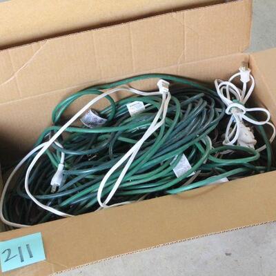 Lot 211 Huge lot of Extension Cords & Timers (X-Mas)