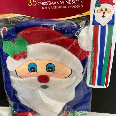 Lot #224 Holiday Yard Flags and Windsock 