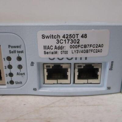 Lot 21 - 3Com SuperStack 3 Managed Network Ethernet Switch 4250T PWR