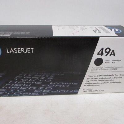Lot 75 -Genuine HP Laserjet 49A Black Toner Cartridge