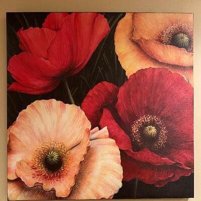Poppy wall art 