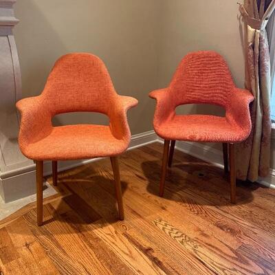 Pair modernist chairs 