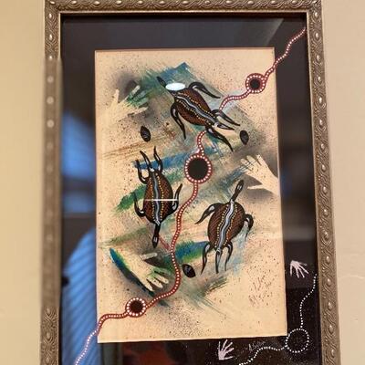 Aboriginal framed wall art 