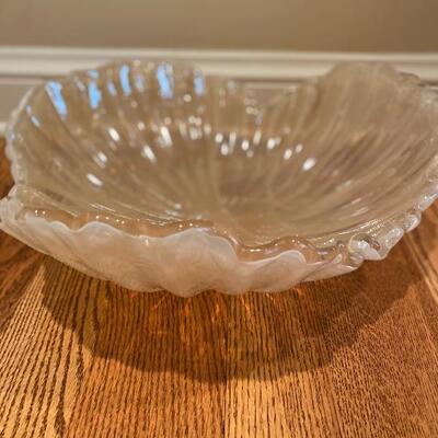 Large art glass bowl 