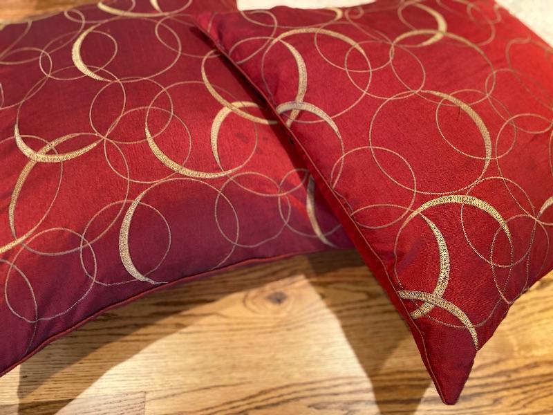 Silk and down crate barrel pillows