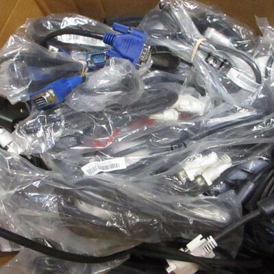 Lot 86 - Box Lot Of Computer Cords