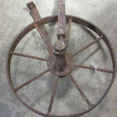 Lot 5 - Vintage Wheel Barrow Steel Wheel 