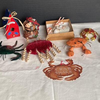 Lot #251 Sea Life Themed Ornaments 
