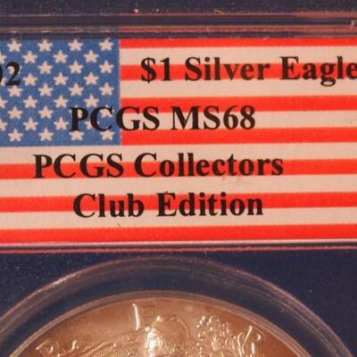 2002 $1 Silver American Eagle MS 68 158
