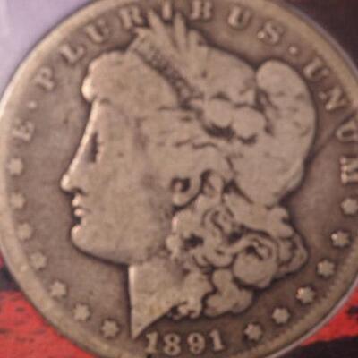 1891 CC Slabbed Silver Dollar