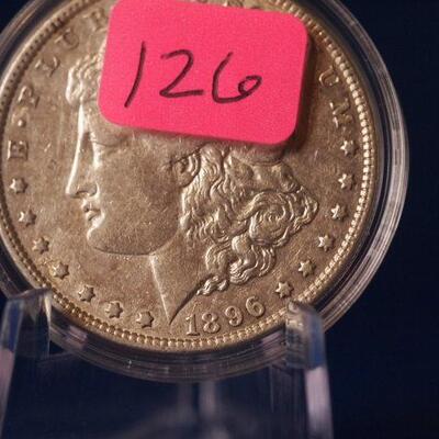 1896 P UNC Morgan Silver dollar  126