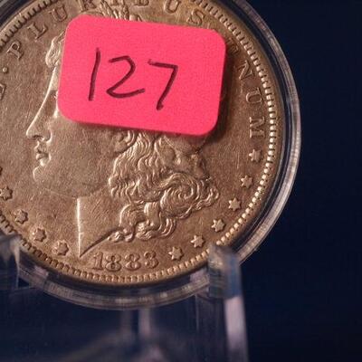 1883 P UNC Morgan Silver Dollar 127