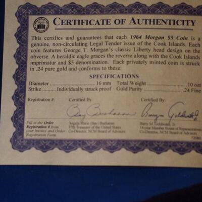 1964 1/10th oz Fine Gold 148
