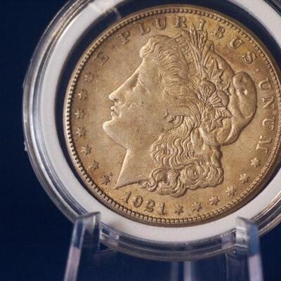 1921 P UNC Morgan Silver Dollar  157
