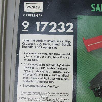 Lot 158- Craftsman Sabre Saw