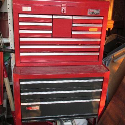 Lot 161- Sears Craftsman Tool Box with Tools