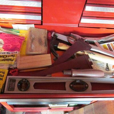 Lot 161- Sears Craftsman Tool Box with Tools