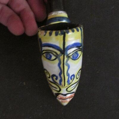 Lot 172- Vintage Artistic Face Tobacco Pipe