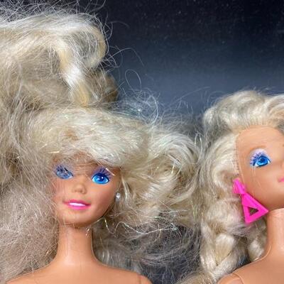 6 Vintage Blonde Barbies -- Lot #A