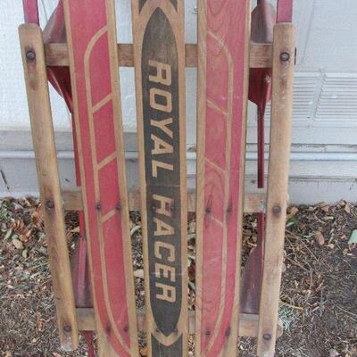Lot 180- Vintage Royal Racer Sleds