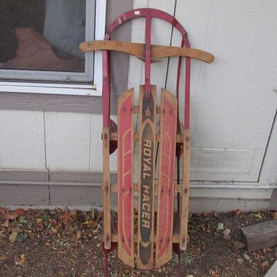 Lot 180- Vintage Royal Racer Sleds