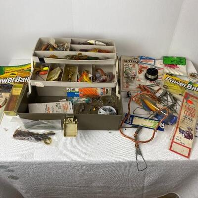 Lot# 8 S Vintage Plano Tackle box Plus contents