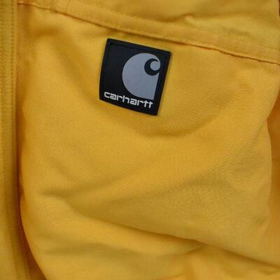 Carhartt Coat. Yellow & Black, Men's XL, K-Bull 93 Embroidery on front and back