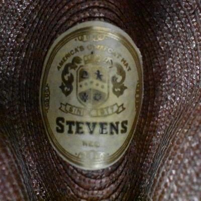 Vintage Hat, Stevens 7 1/8, Norman Sims Hatter, Salt Lake City Utah