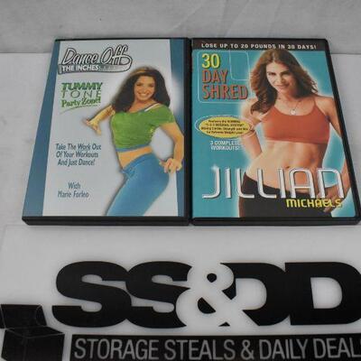 Pair of Workout DVDs - Jillian Michaels & Marie Forleo
