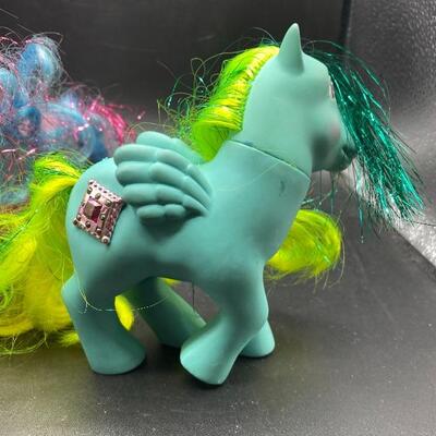 Set of 4 My Little Pony Princess Pony Tinsel Hair Jewel Body