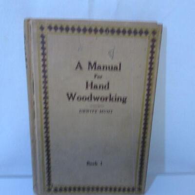 237 A Manual for Hand Woodworking Vintage Book