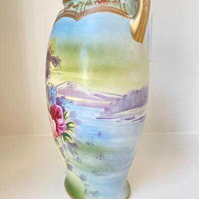 Nippon Floral Vase - A