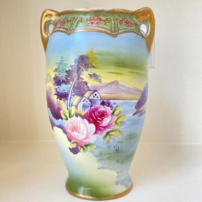 Nippon Floral Vase- B 