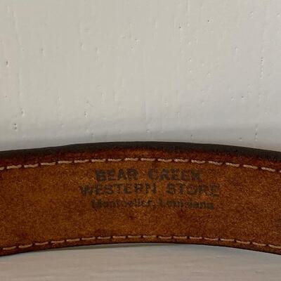 Bear Creek Leather Belt 