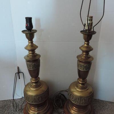 VINTAGE BRASS TABLE LAMPS