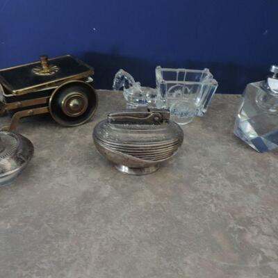 VINTAGE TABLE LIGHTERS & ASHTRAYS