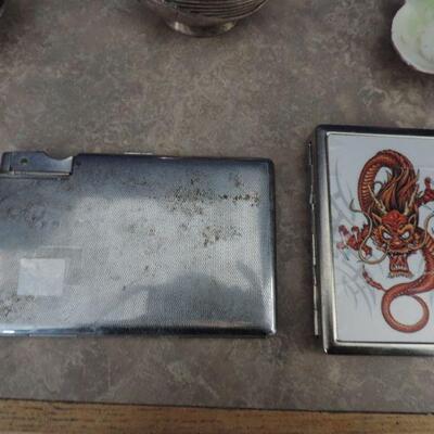 VINTAGE TABLE LIGHTERS & ASHTRAYS