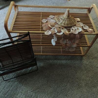 BAMBOO SHELVING AND WICKER