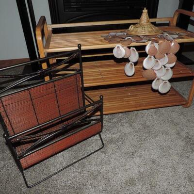 BAMBOO SHELVING AND WICKER