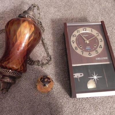 MID MOD LOOK- CLOCK & HANGING LIGHTING
