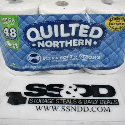 Quilted Northern Ultra Plush Toilet Paper, 12 Mega Rolls (= 48 Regular) - New