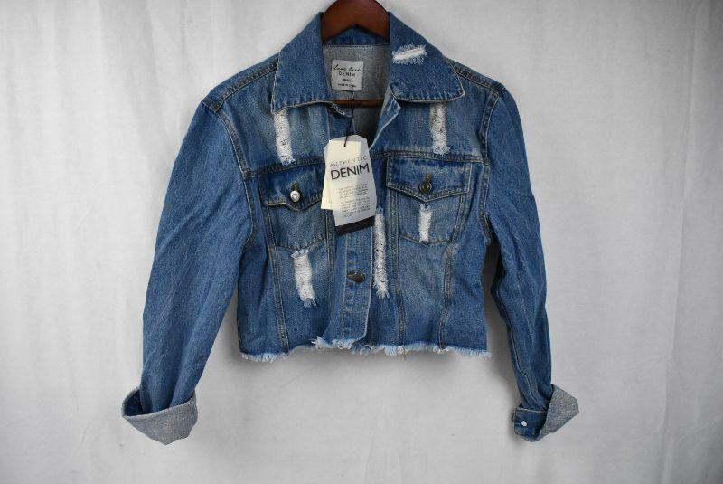love tree distressed denim jacket