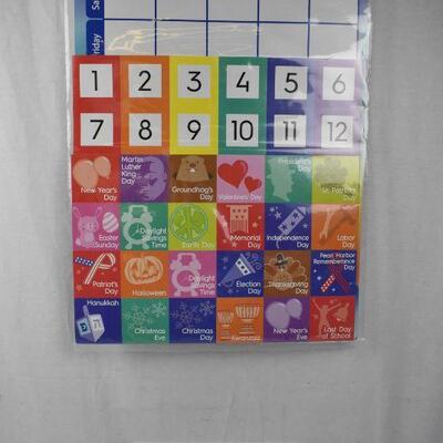 2 Large Calendar Sets for Classroom/Home School - New