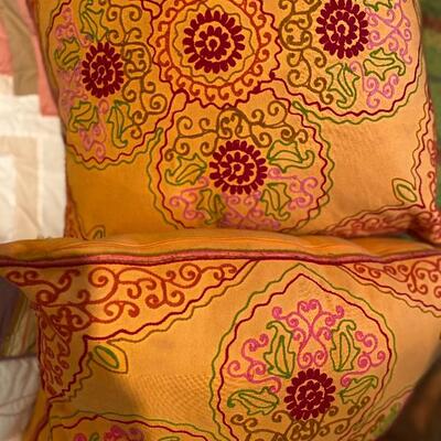 Decorative throw pillows 