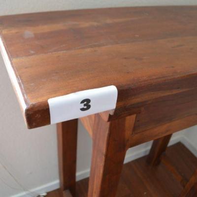 LOT 3 ENTRY TABLE