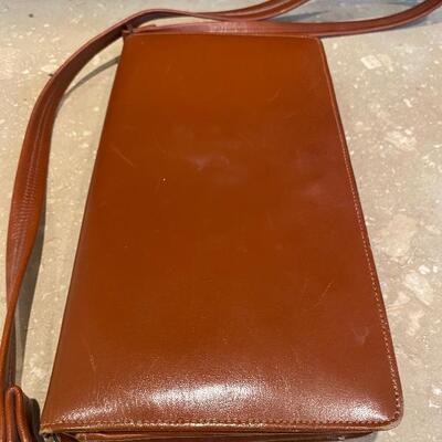 Vintage leather clutch 