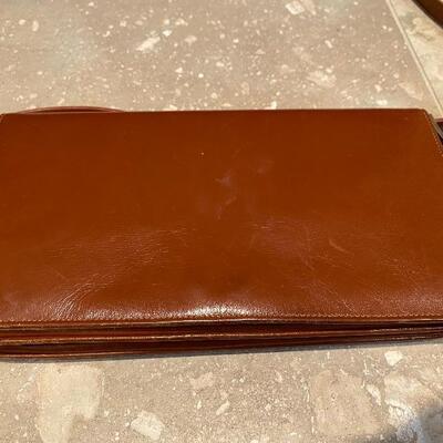 Vintage leather clutch 