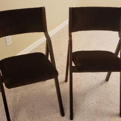 2 Brown Microfiber Chairs